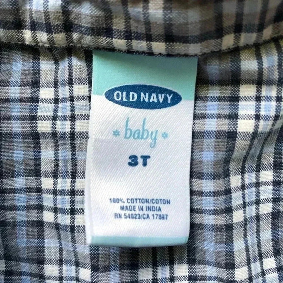 Old Navy Long Sleeved Button Down  Shirt Size 3T - Picture 8 of 15